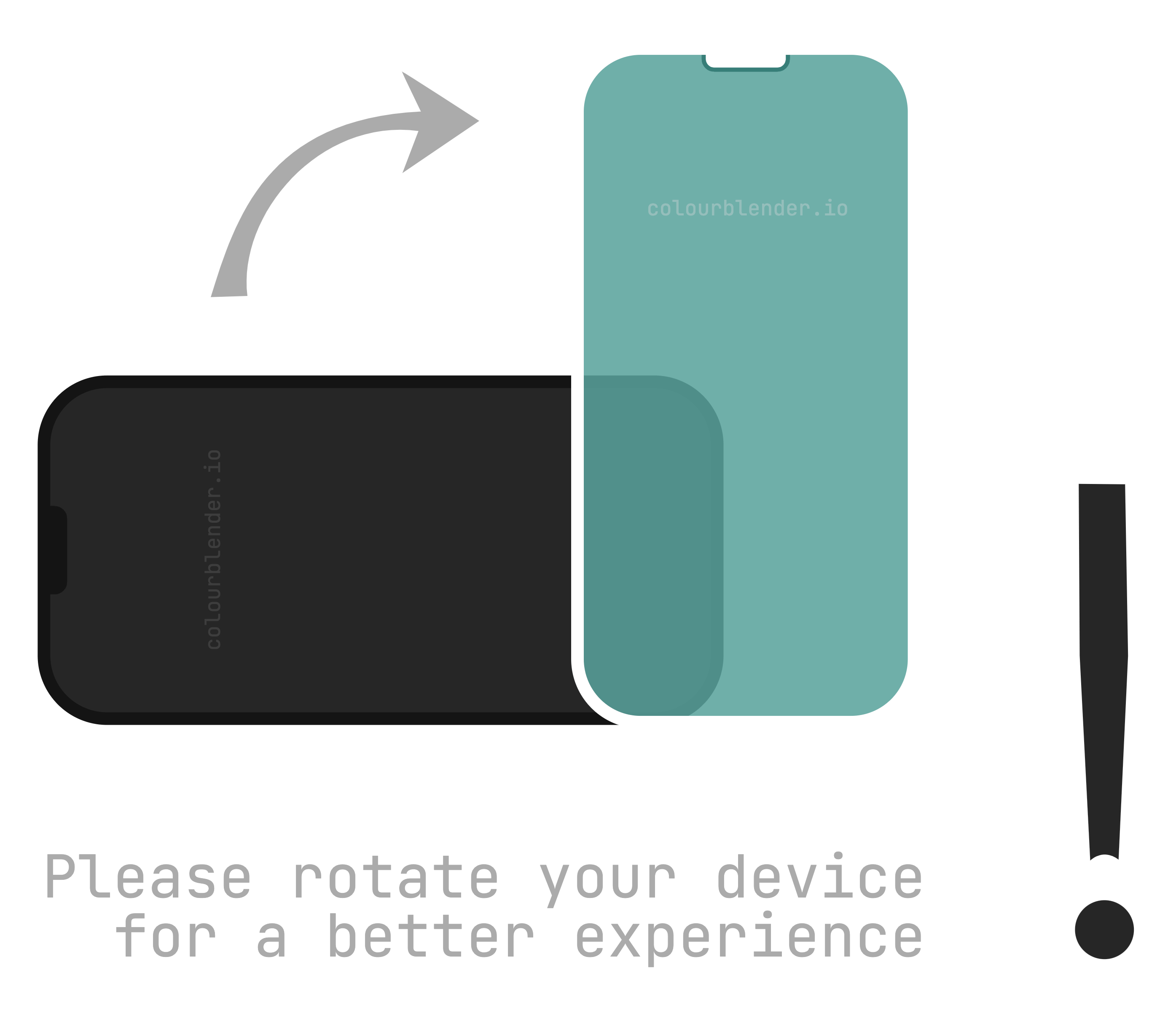 rotate device to portrait notice